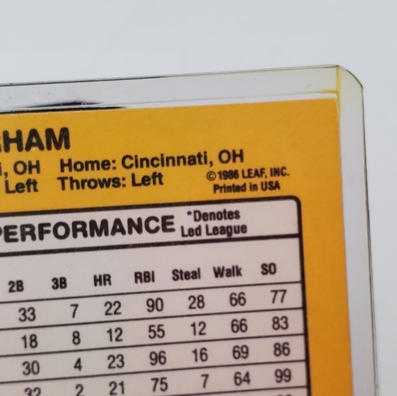 Leon Durham Autographed Signed Baseball Card 1987 Donruss #242 - Picture 5 of 9